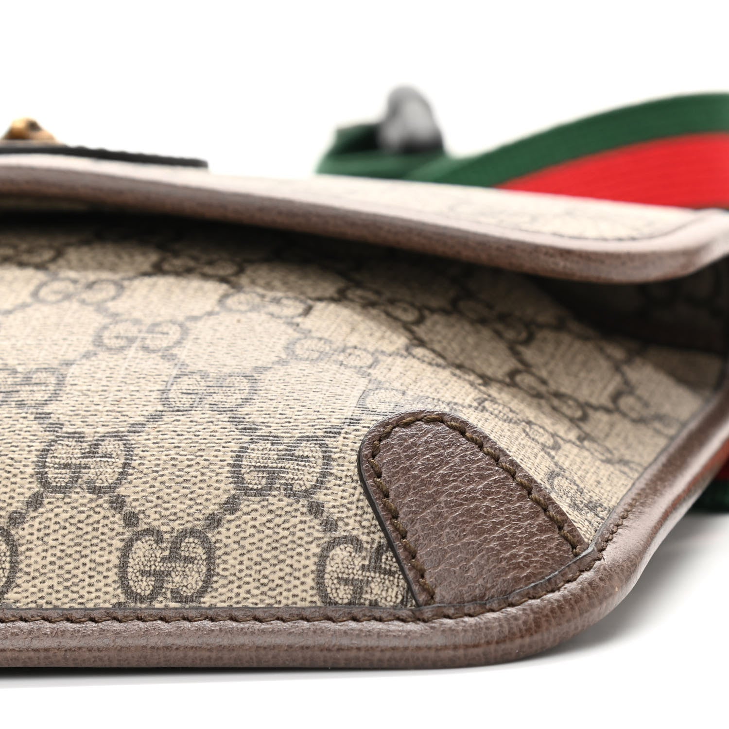 Gucci GG Supreme Monogram Neo Vintage Web Belt Bag Brown 10 of 10