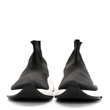 Balenciaga Neoprene Knit Womens Speed Sneakers 37 Black White 2 of 15