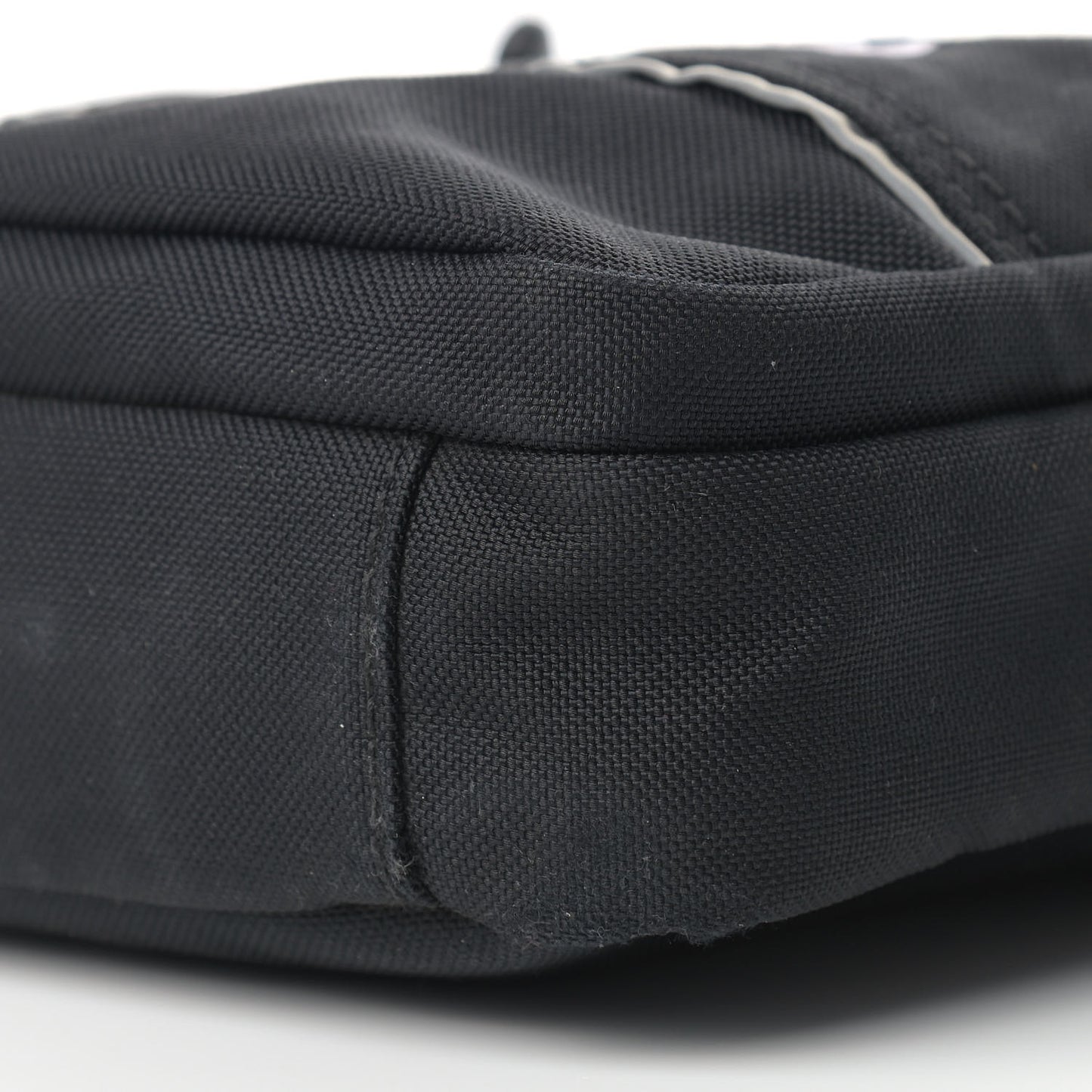 Recycled Nylon Small Sport Messenger Bag Black White