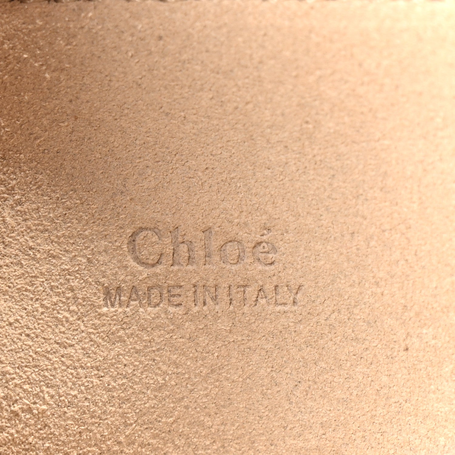 Chloe Calfskin Suede Studded Medium Faye Shoulder Bag Caramel 6 of 10