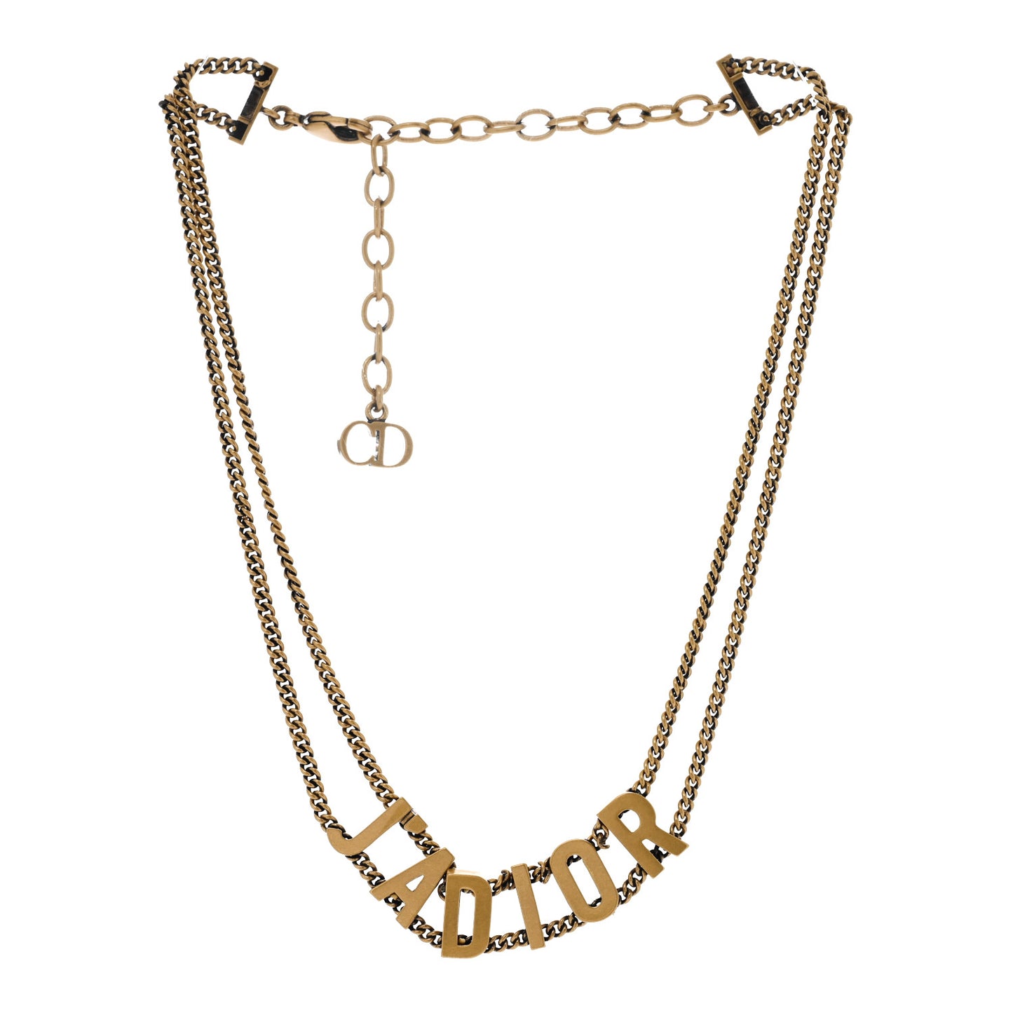 Metal J'Adior Choker Necklace Aged Gold