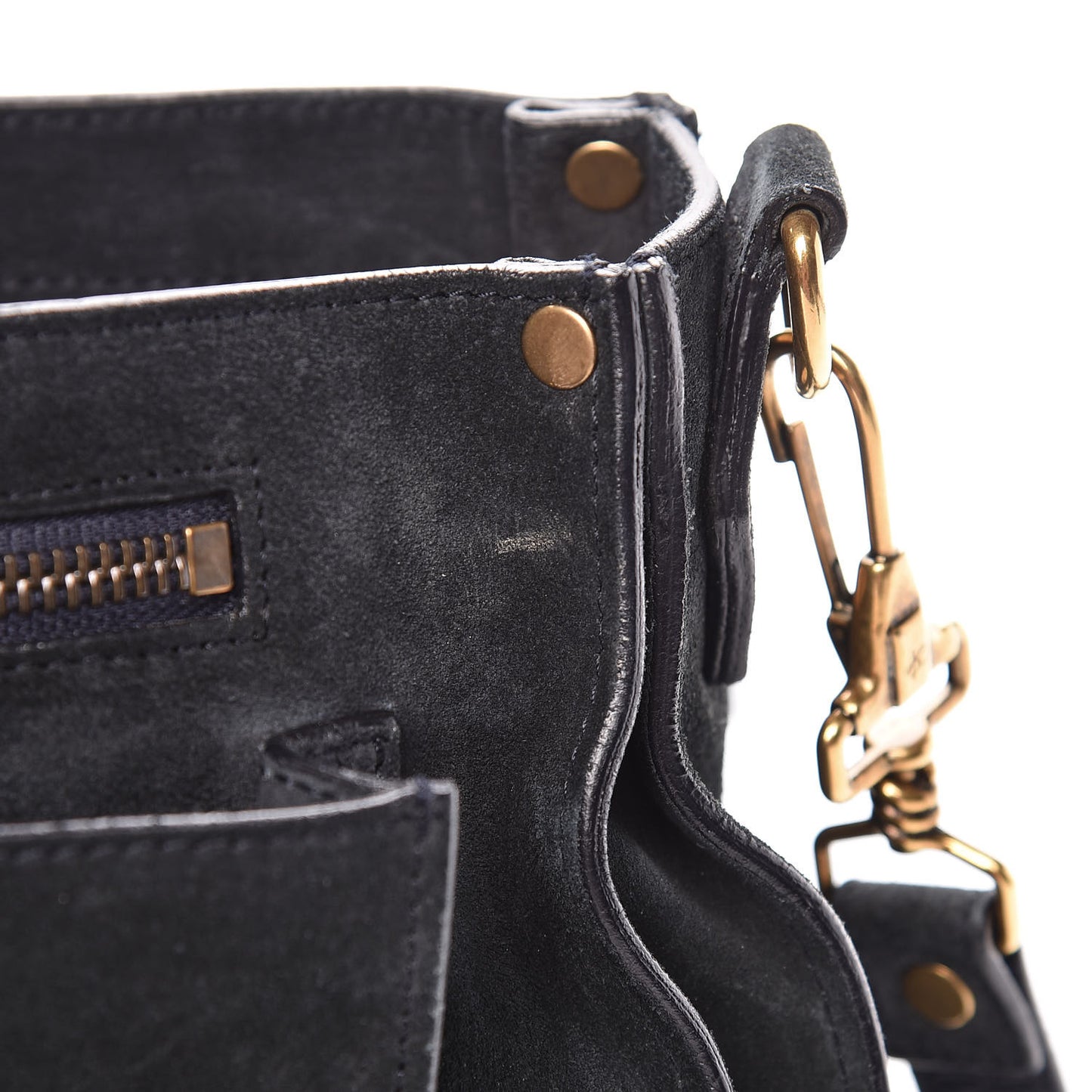 Suede Medium PS1 Satchel Navy