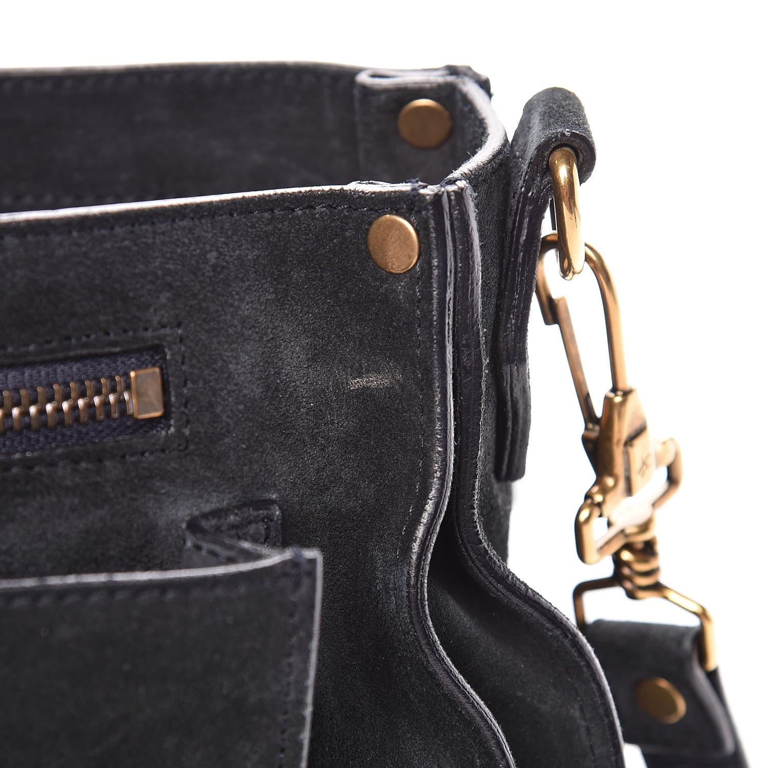 Proenza Schouler Suede Medium PS1 Satchel Navy 12 of 25