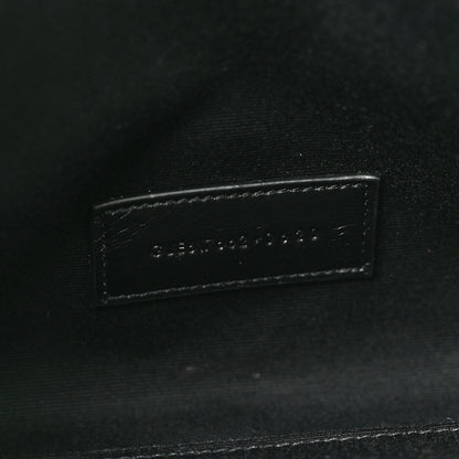 Saint Laurent Grain De Poudre Matelasse Chevron Monogram Envelope Clutch Earth 7 of 9