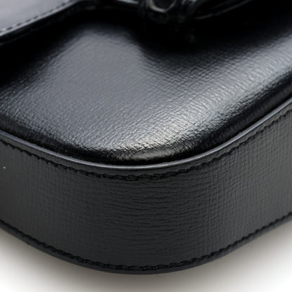 Gucci Demetra Mini Horsebit 1955 Asymmetric Shoulder Bag Black 8 of 9
