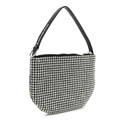 Alexander Wang Mesh Crystal Wanglock Fortune Cookie Bag Black 3 of 8