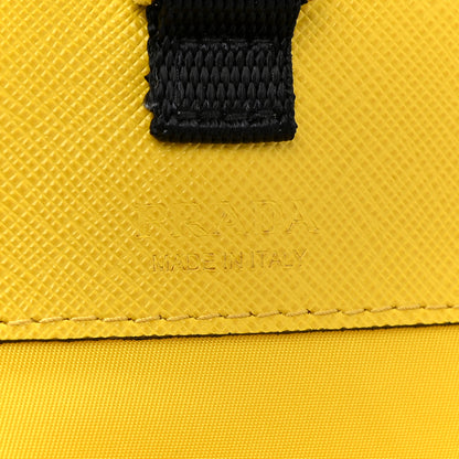 Prada Re-Nylon Saffiano Smartphone Case Crossbody Giallo 6 of 10
