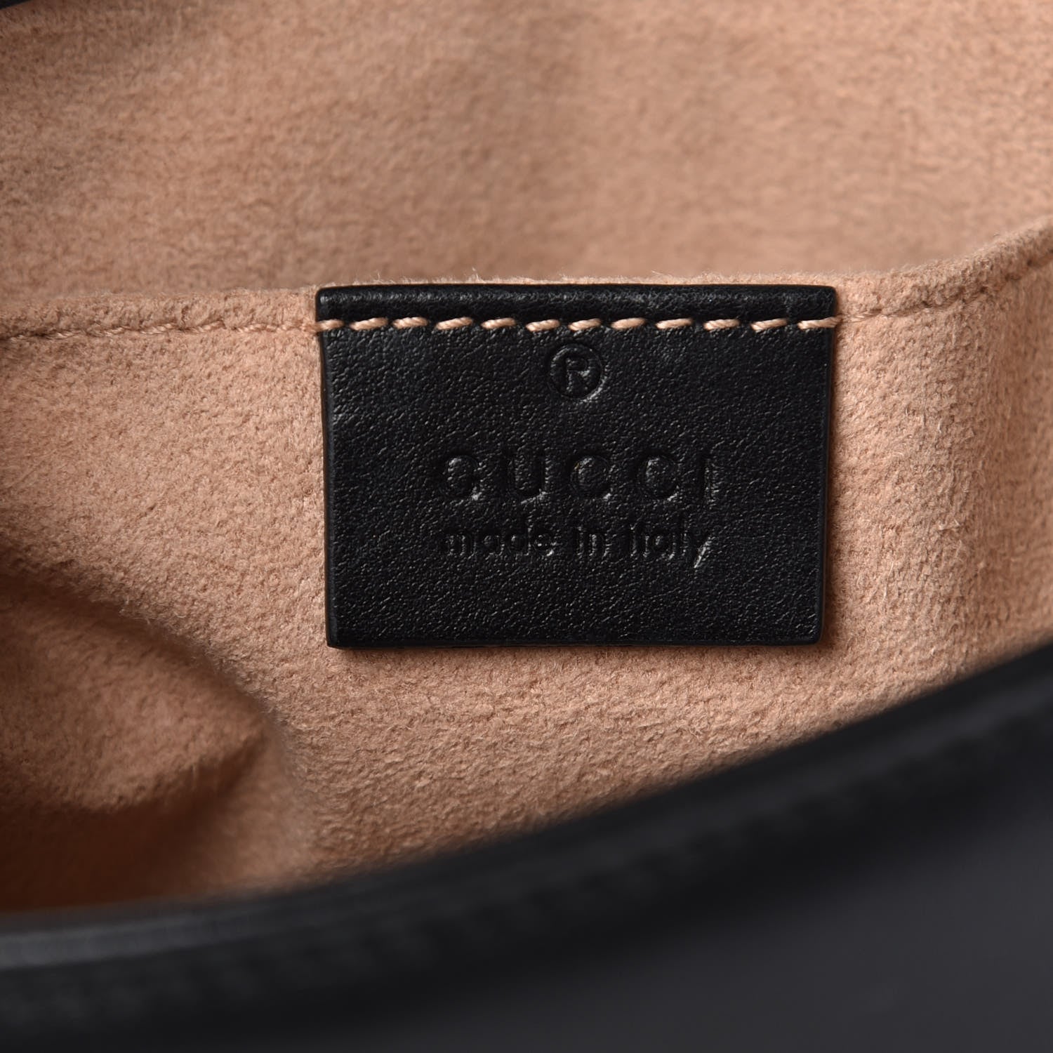 Gucci Calfskin Matelasse Mini GG Marmont Shoulder Bag Black 6 of 11