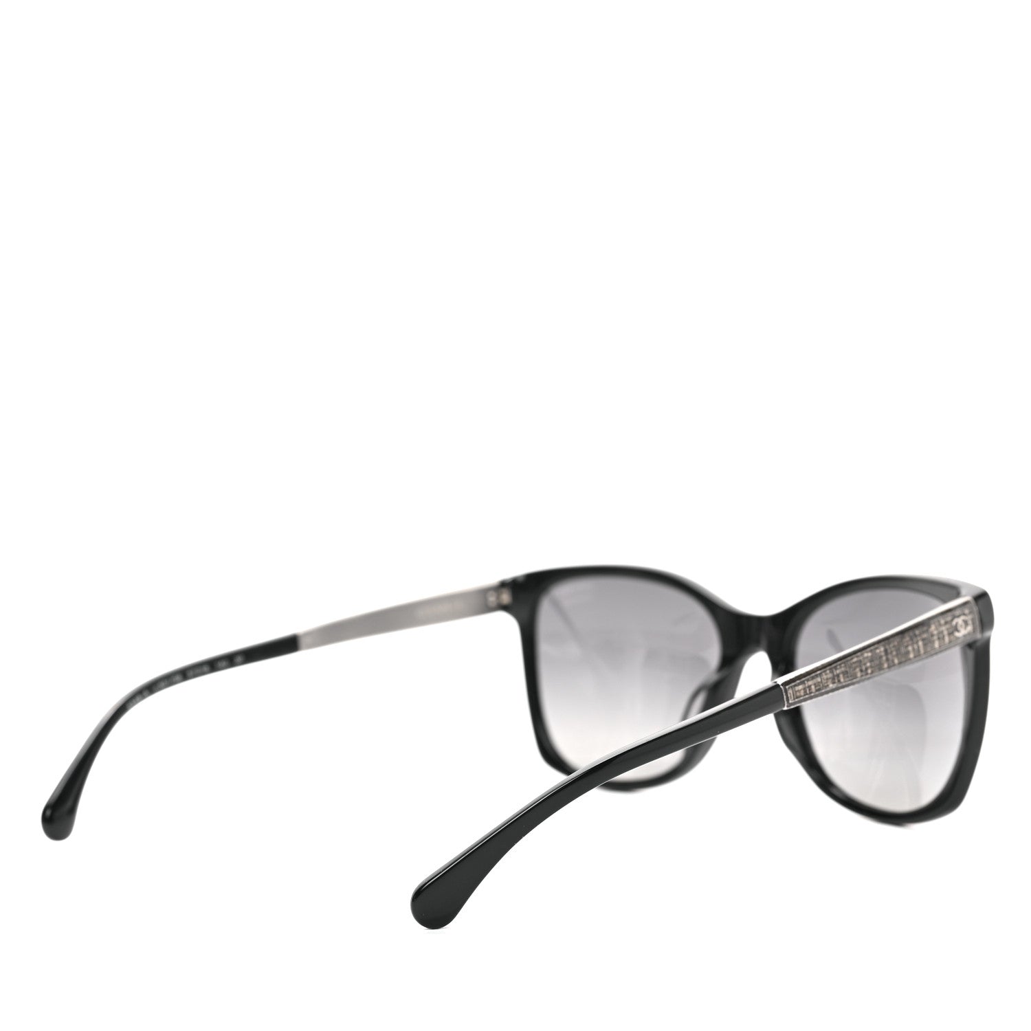 Chanel Tweed CC Polarized Sunglasses 5348 Black 4 of 7