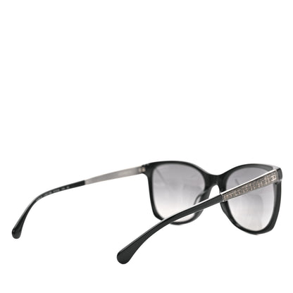 Chanel Tweed CC Polarized Sunglasses 5348 Black 4 of 7