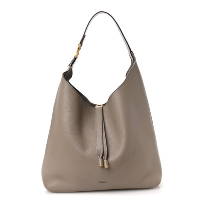 Chloe Grained Calfskin Marcie Hobo Bag Motty Grey Motty Grey 1 of 10
