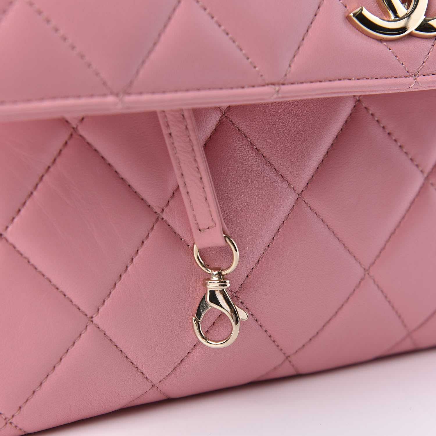Chanel Lambskin Quilted Medium Trendy CC Flap Dual Handle Bag Pink 11 of 13
