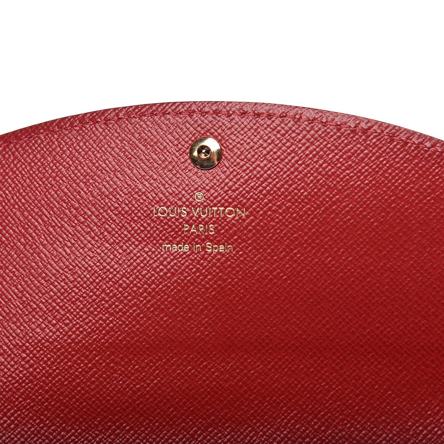 Damier Ebene Caissa Wallet Cherry