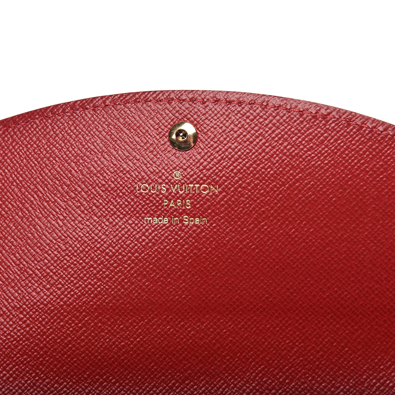 Louis Vuitton Damier Ebene Caissa Wallet Cherry 6 of 9