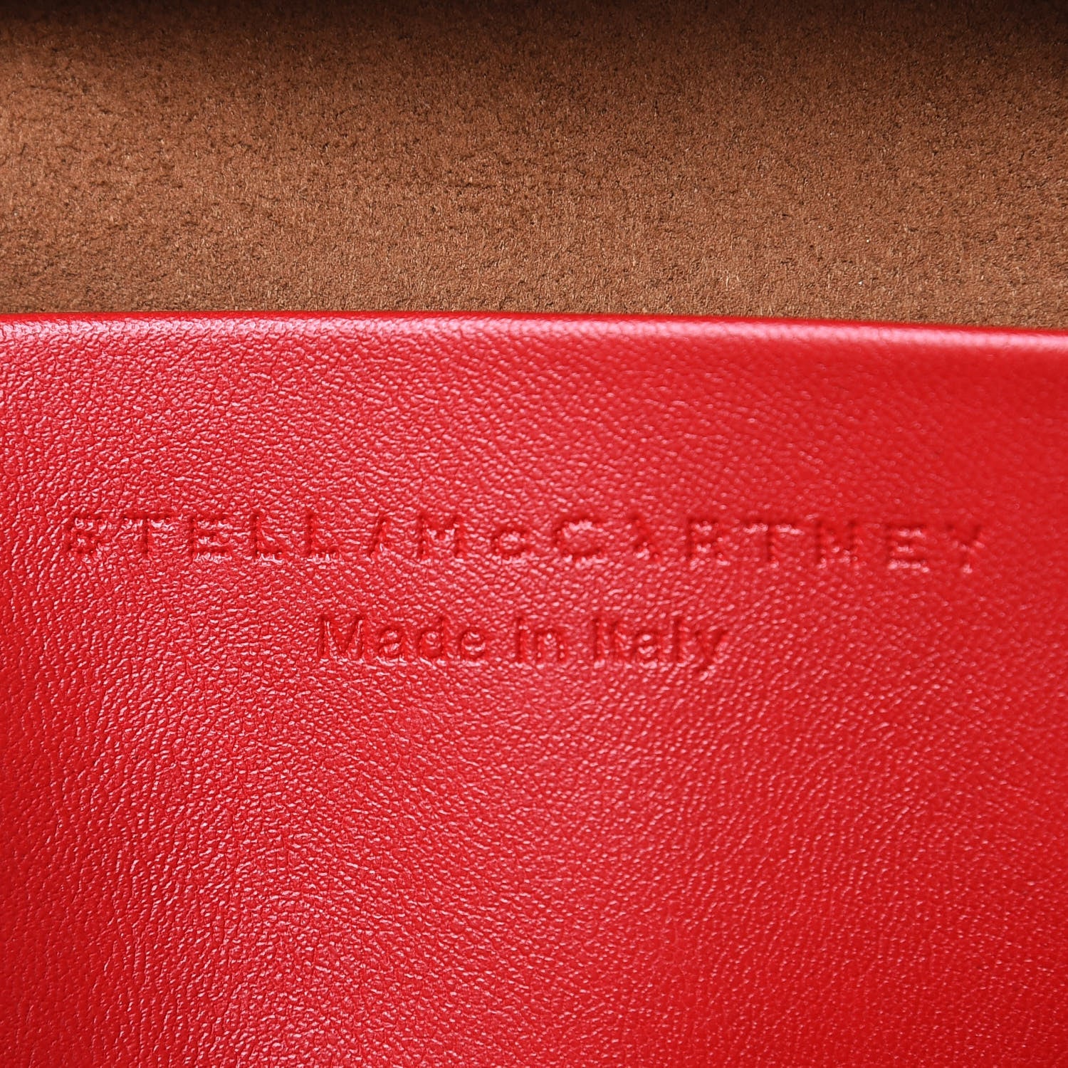 Stella McCartney Eco Alter Nappa Perforated Logo Mini Backpack Red 6 of 9