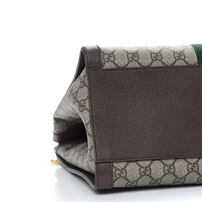 Gucci GG Supreme Monogram Web Medium Ophidia Tote Bag Brown 8 of 14