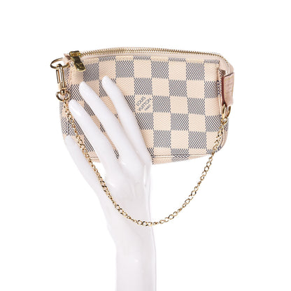 Louis Vuitton Damier Azur Mini Pochette Accessories 2 of 10