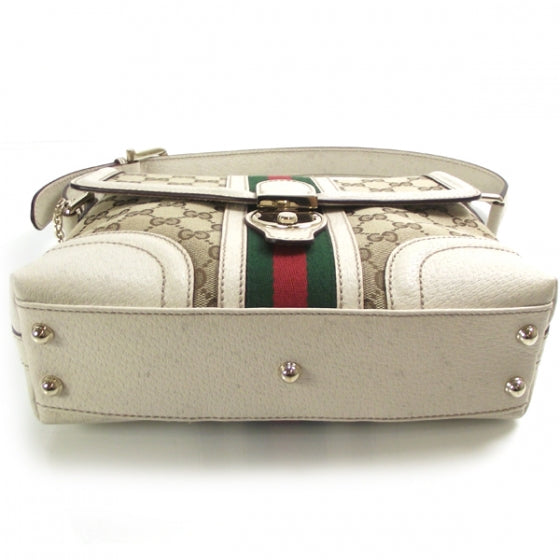 Gucci Monogram Treasure Flap Ivory 4 of 13