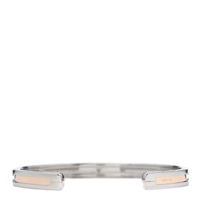 Bulgari 18K Rose Gold Stainless Steel B.Zero1 Cuff Bracelet SM 3 of 8