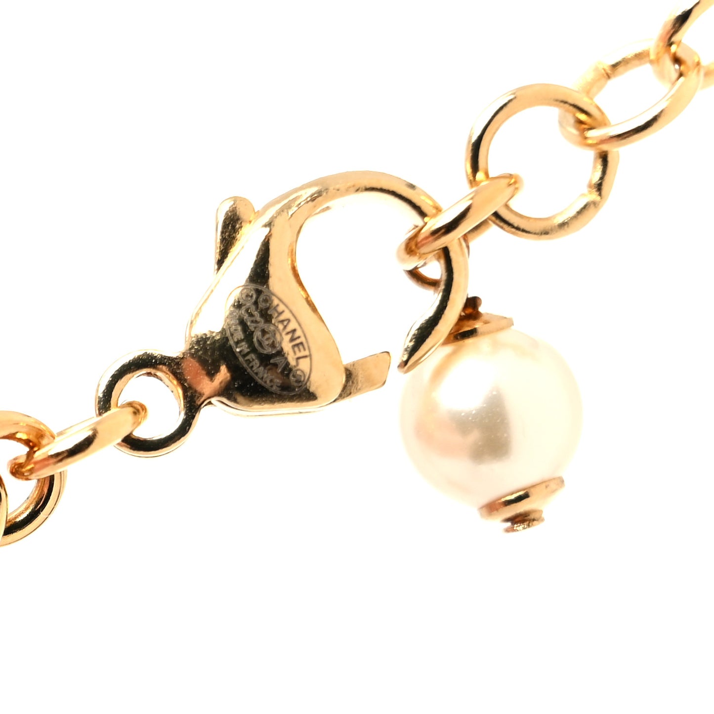 Graduated Pearl Crystal CC Short Necklace Gold Black Grey