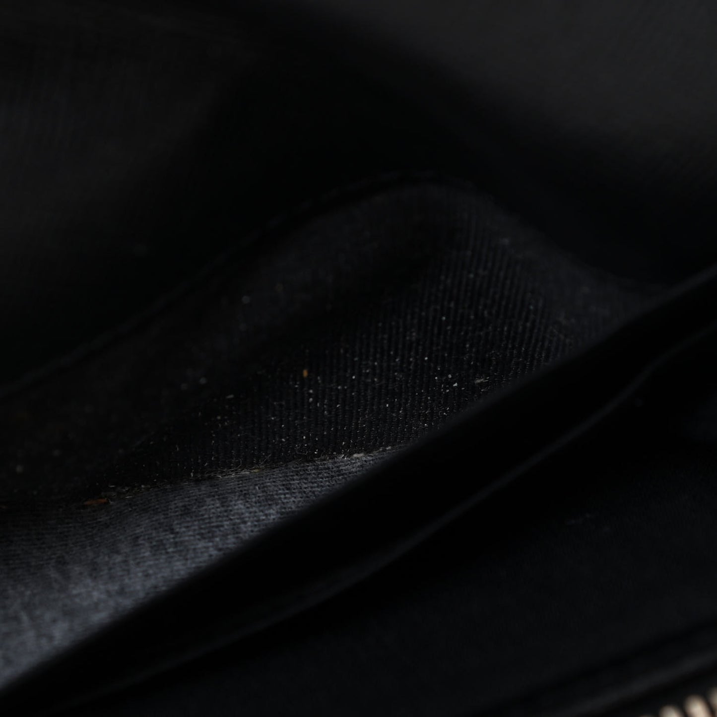 Calfskin Nova Check Flap Wallet Black