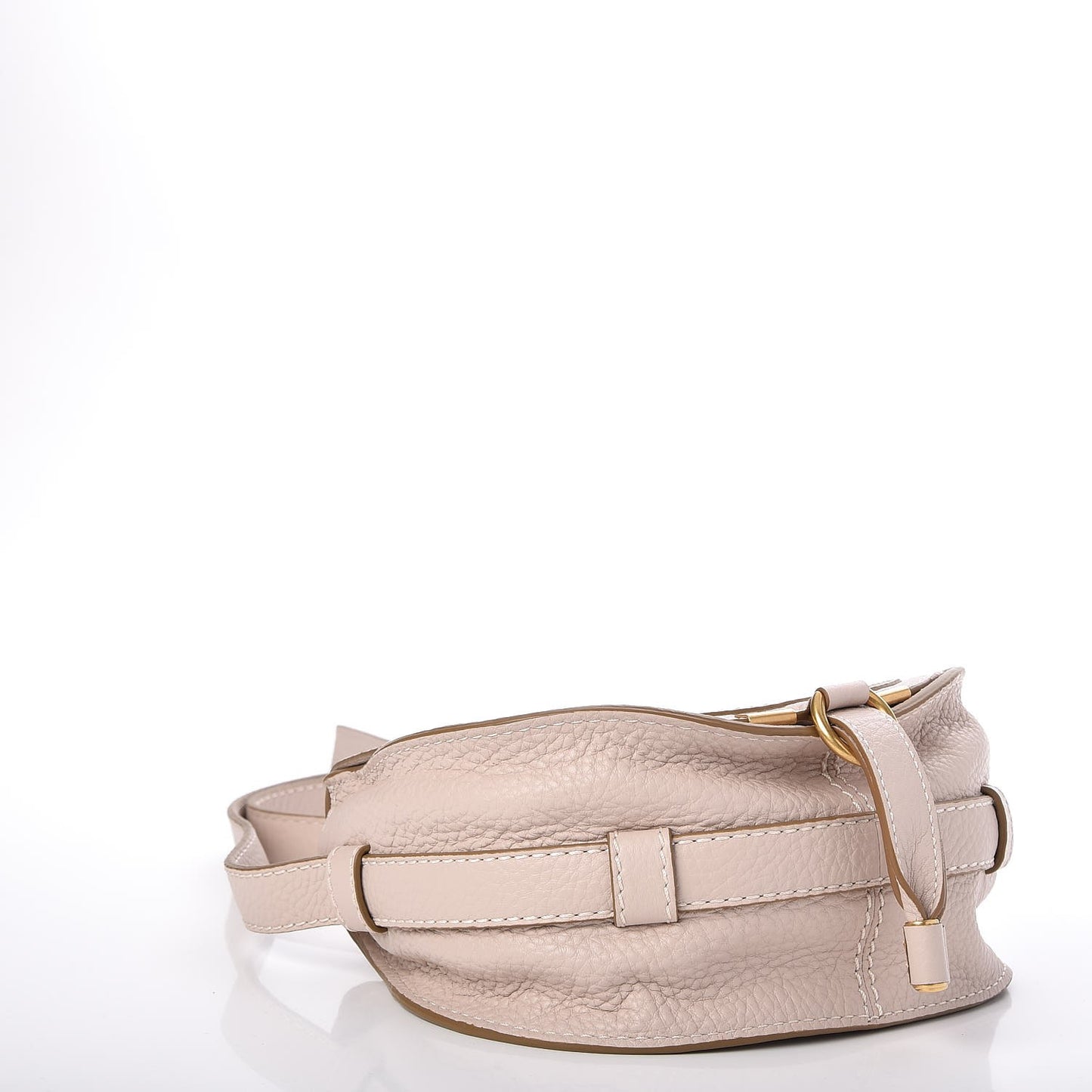Calfskin Mini Marcie Round Crossbody Bag Abstract White