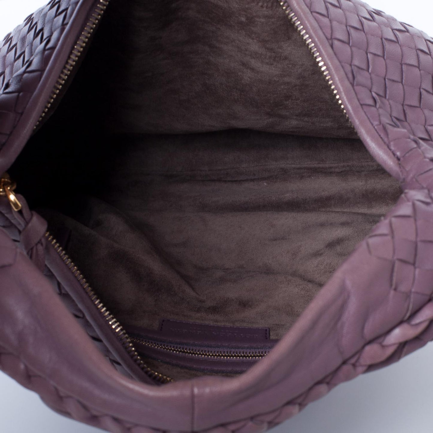 Nappa Intrecciato Medium Veneta Hobo Lilac