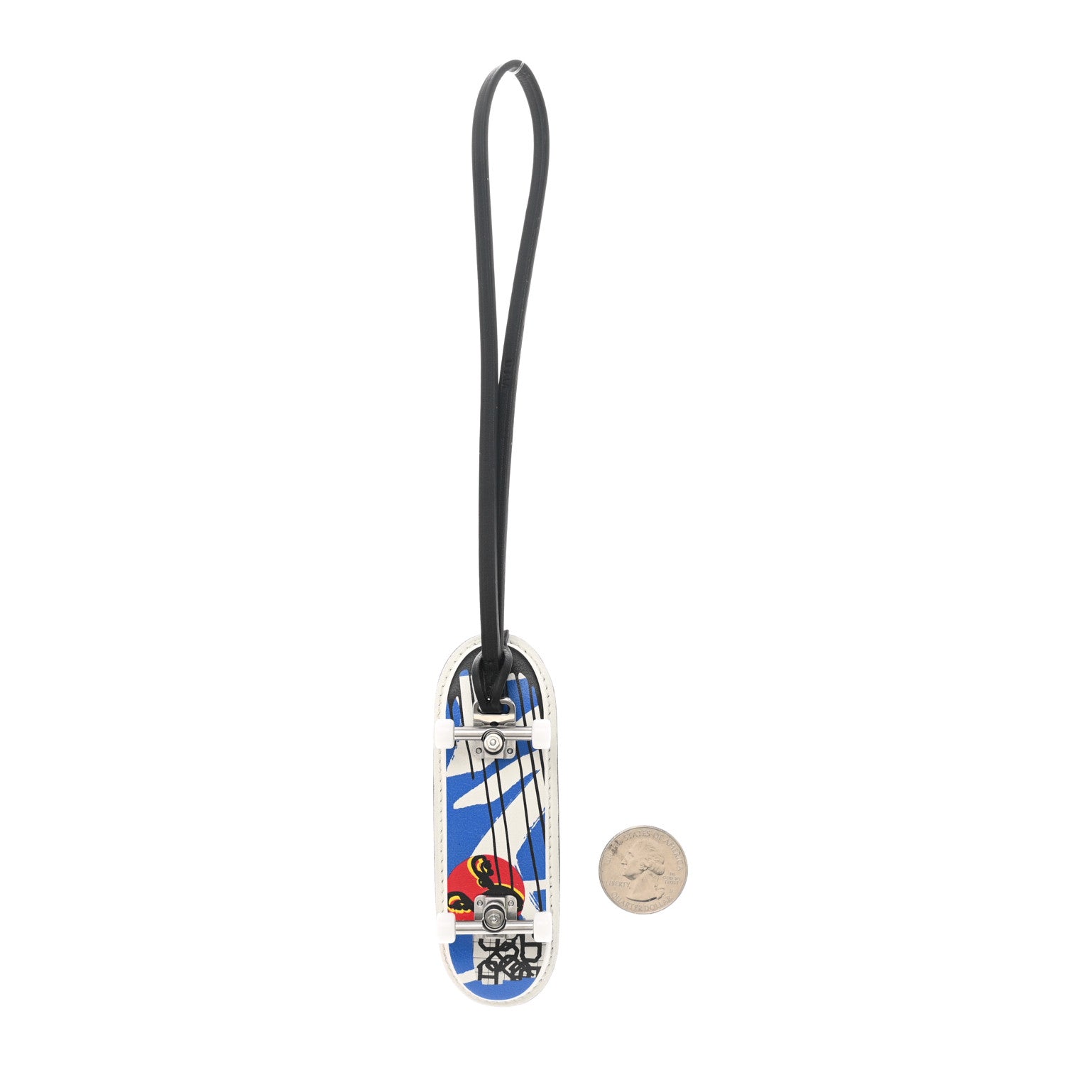 Hermes Swift Chevre Fingerskate Bag Charm Black 2 of 5