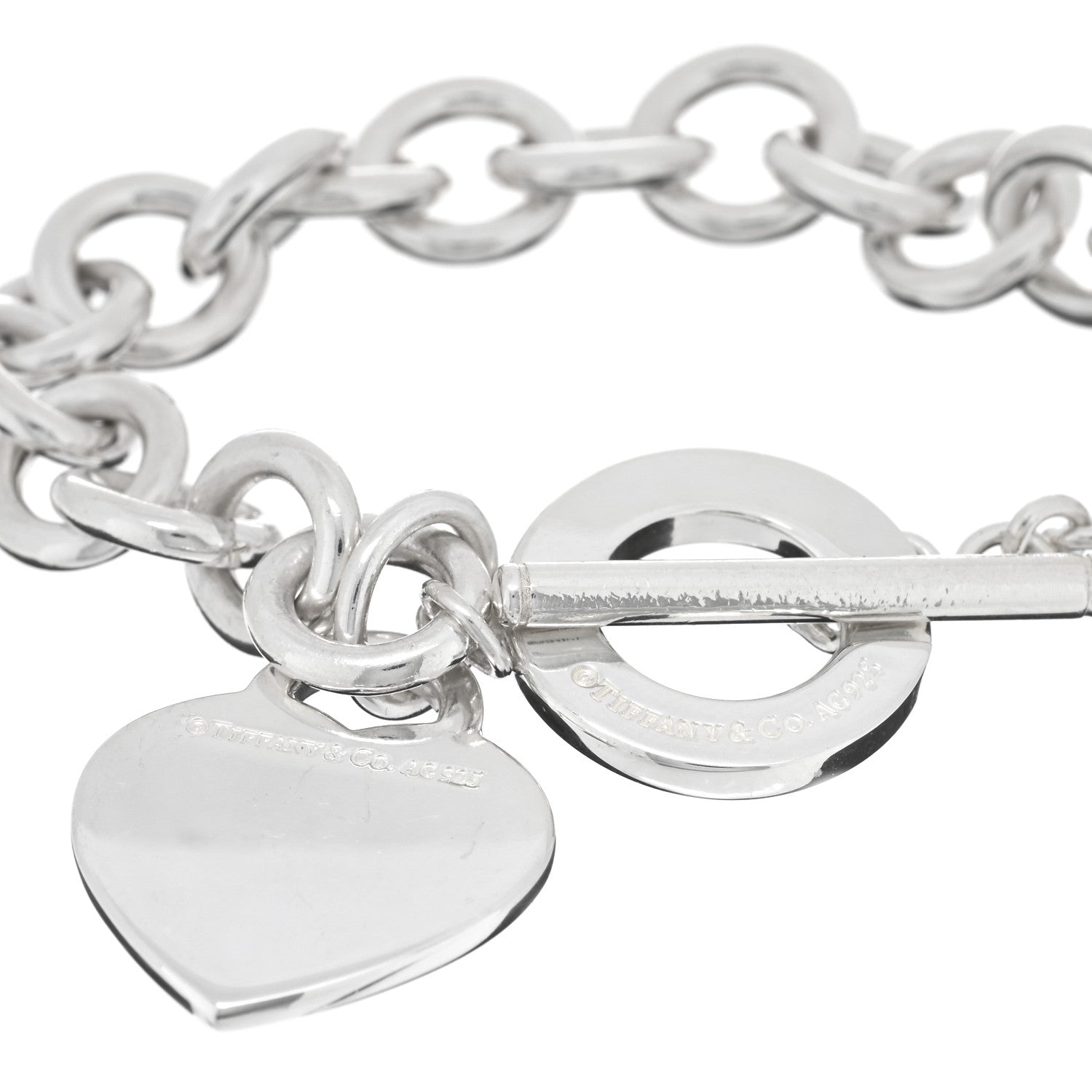 Tiffany Sterling Silver Return To Tiffany Heart Tag Toggle Bracelet 3 of 3