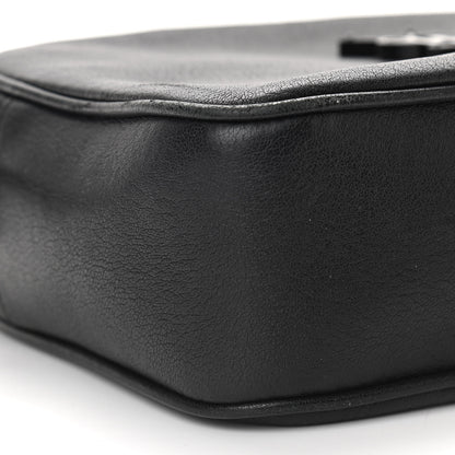 Saint Laurent Lambskin Monogram Small Lou Camera Bag Black 9 of 12