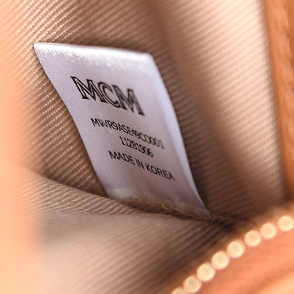 MCM Visetos Stark Belt Bag Cognac 7 of 10