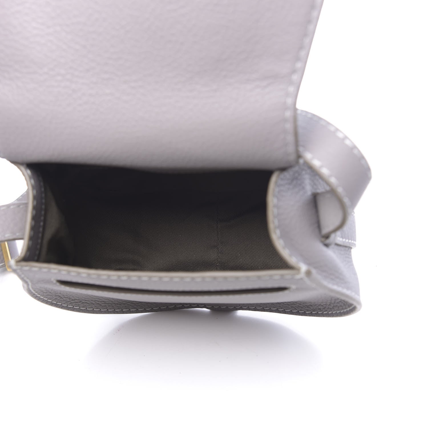 Chloe Calfskin Mini Marcie Round Crossbody Bag Cashmere Grey 5 of 10