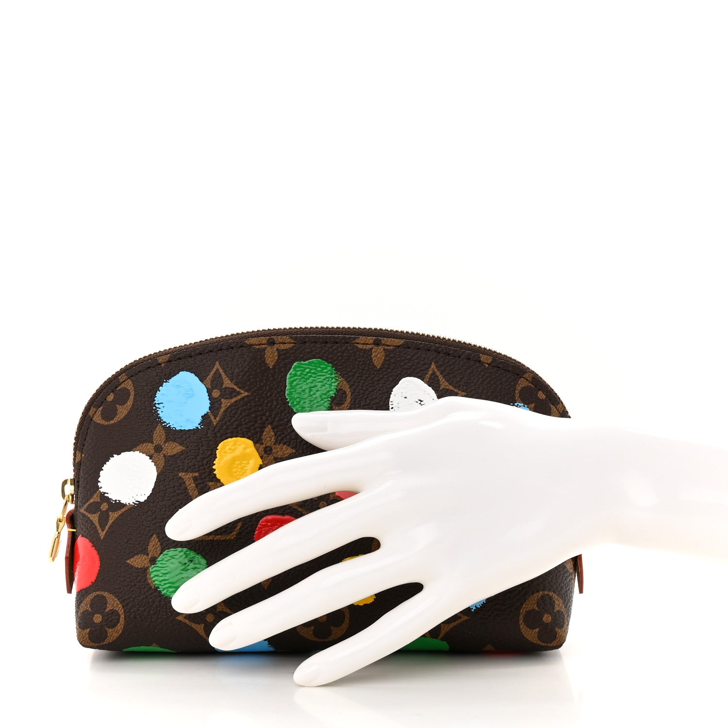 Louis Vuitton LV X YK Monogram Dots Cosmetic Pouch 2 of 7