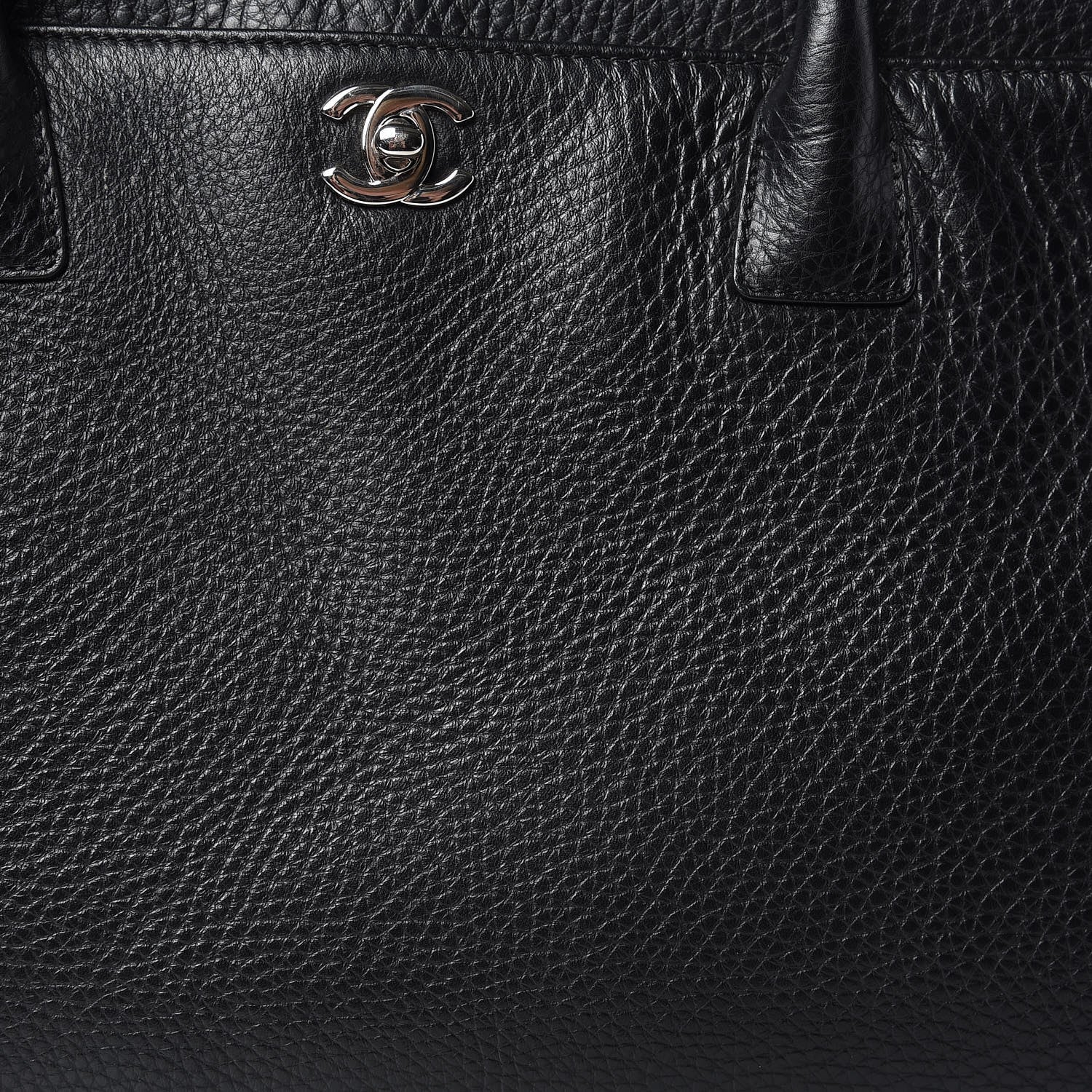 Chanel Calfskin Cerf Shopper Tote Black 10 of 11