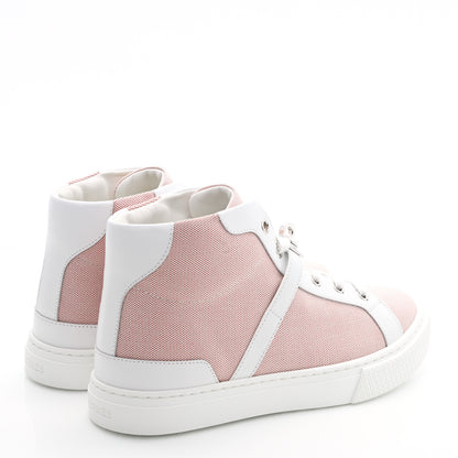 Hermes Canvas Calfskin Daydream Sneakers 35 Framboise White 4 of 9