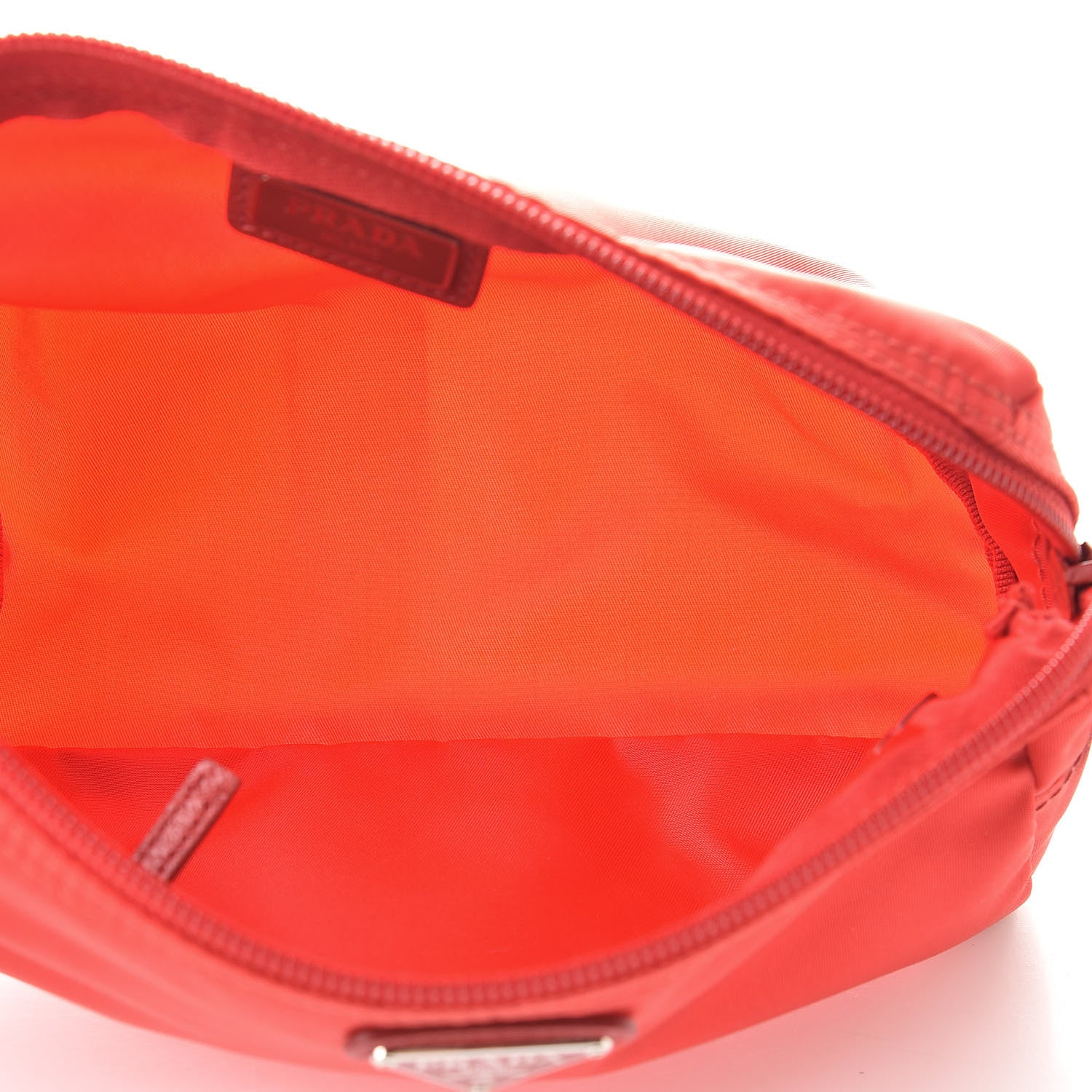 Prada Nylon Vela Cosmetic Pouch Rosso 5 of 7