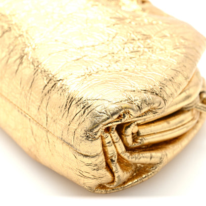 Bottega Veneta Metallic Crushed Calfskin The Mini Pouch Gold 8 of 8