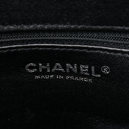 Chanel Lambskin Quilted Square Shopping Tote So Black 6 of 13