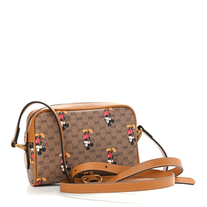 Gucci X DISNEY Mini Vintage GG Supreme Monogram Mickey Mouse Shoulder Bag Beige Vintage Sun Oil 3 of 11