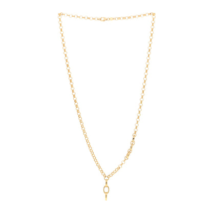 Foundrae 18K Yellow Gold Medium Belcher Flexible Extension Chain Necklace 3 of 5