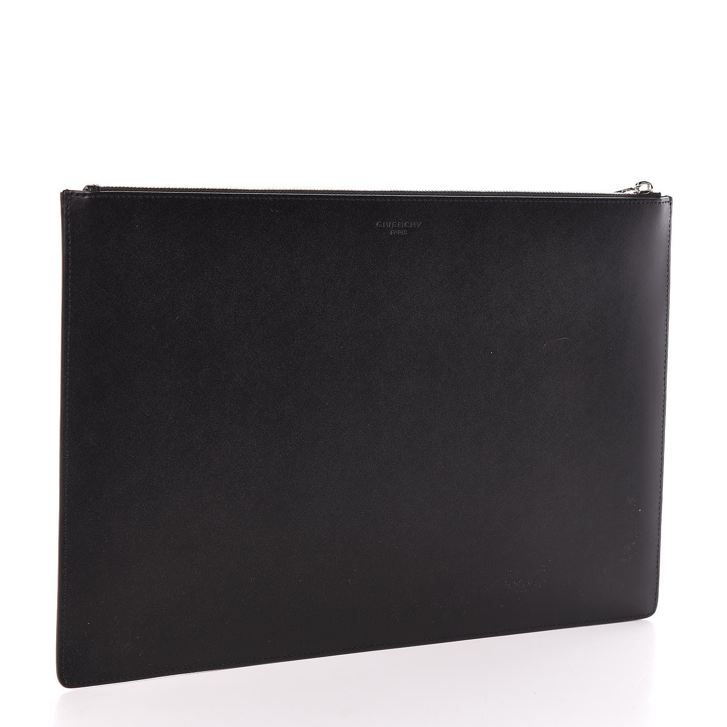 Givenchy Calfskin Love Print Medium Flat Pouch Black 3 of 8