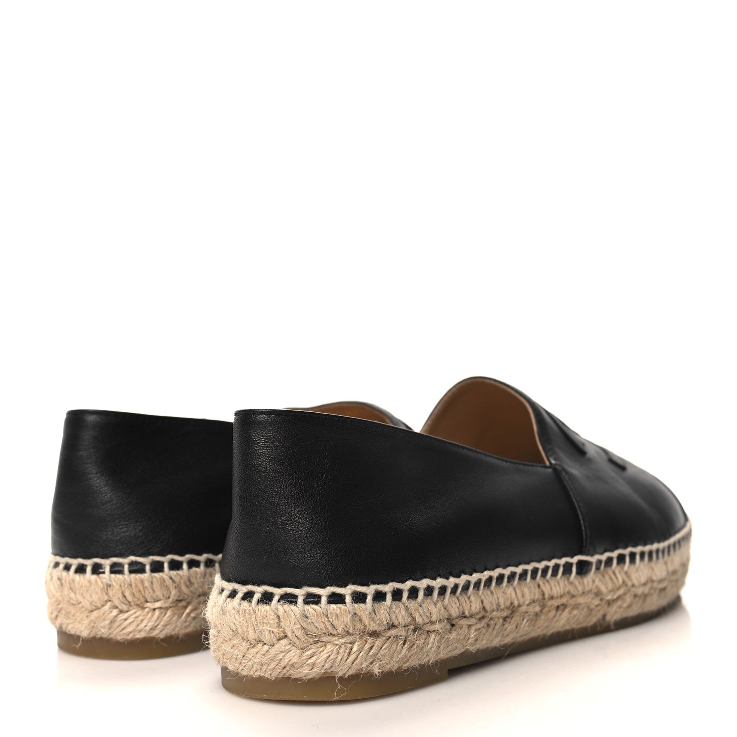 Chanel Lambskin CC Espadrilles 40 Black 4 of 10