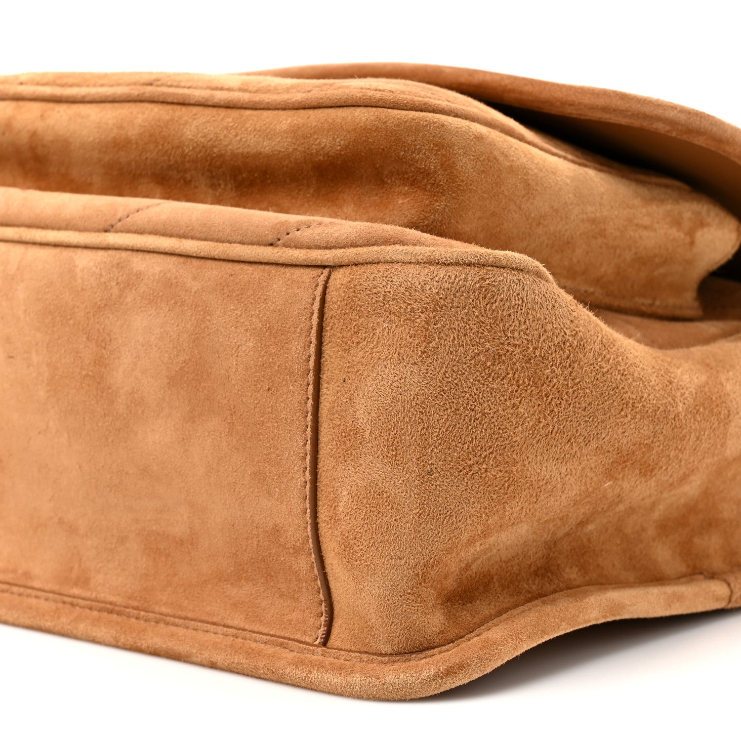 Saint Laurent Suede Monogram Medium Niki Chain Satchel Cinnamon 8 of 9