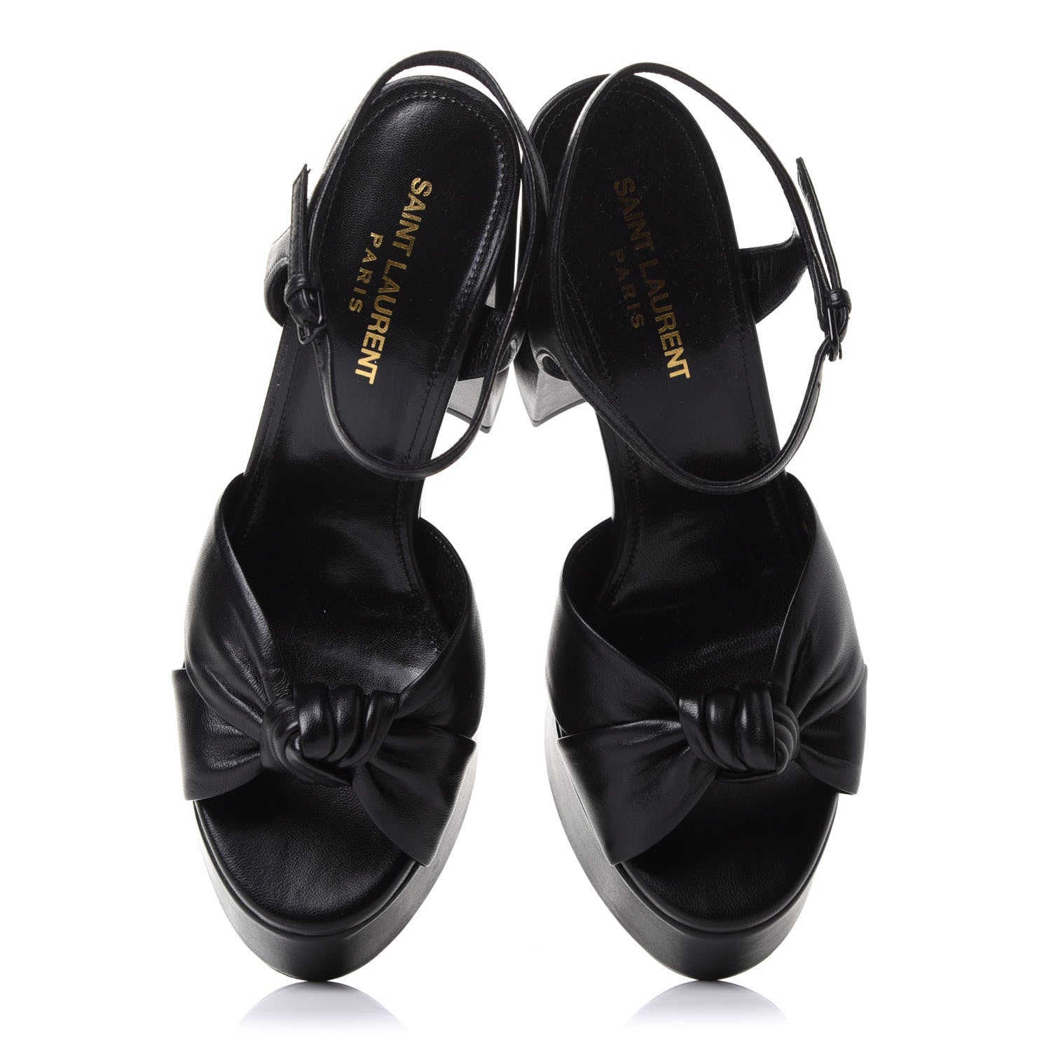 Saint Laurent Vendome Bianca 85 Platform Sandals 37.5 Black 5 of 11
