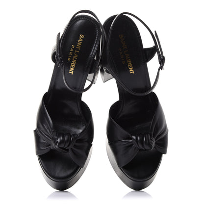 Saint Laurent Vendome Bianca 85 Platform Sandals 37.5 Black 5 of 11