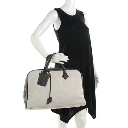 Hermes Toile Taurillon Clemence Victoria II 43 Ecru Graphite 2 of 16
