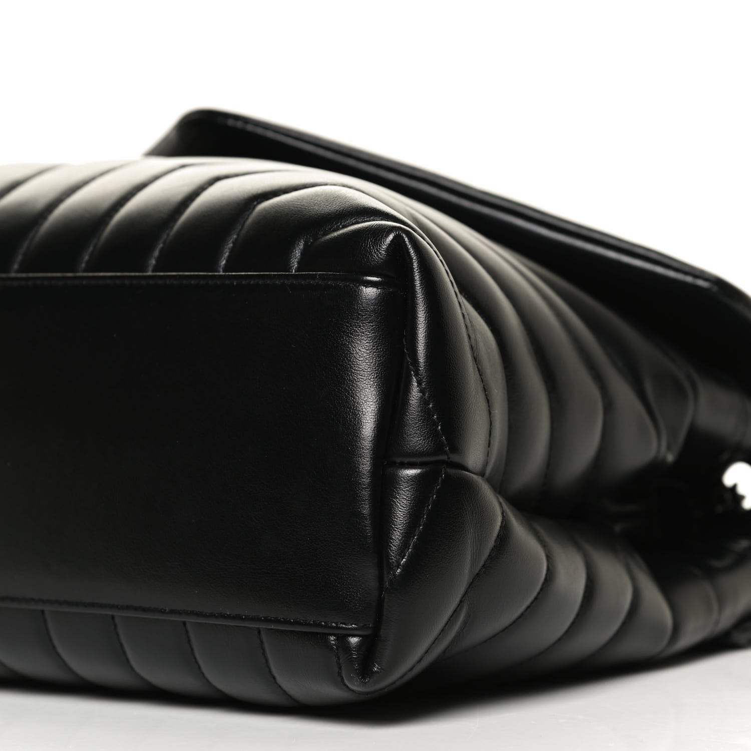 Saint Laurent Calfskin Y Quilted Monogram Medium Loulou Chain Satchel Black 12 of 14