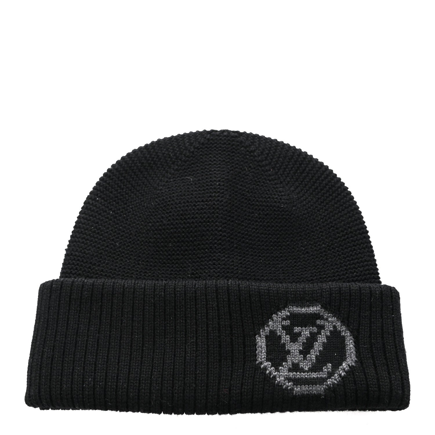 Louis Vuitton Wool Beanie Monogram Hat Black 1 of 6