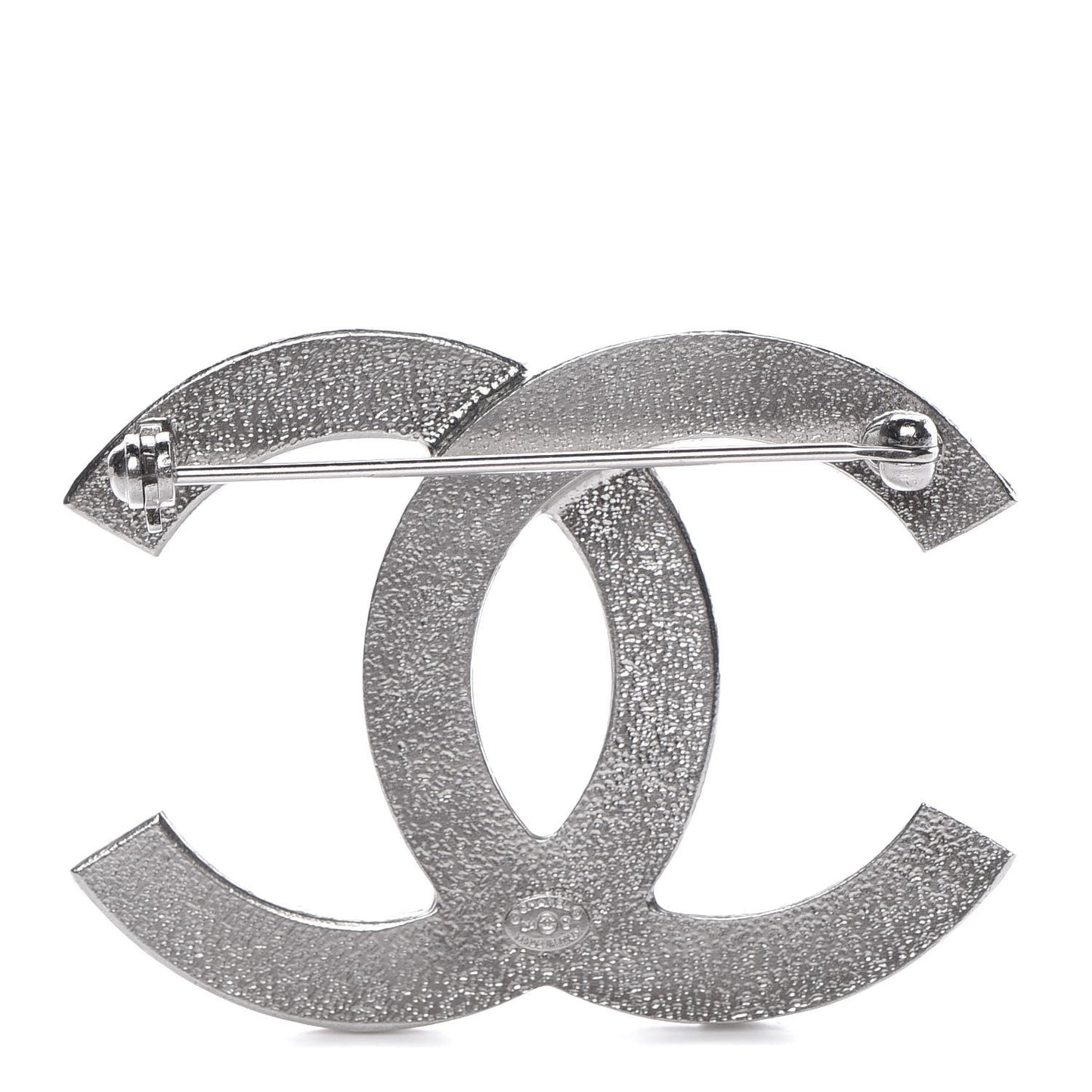 Crystal CC Brooch Silver