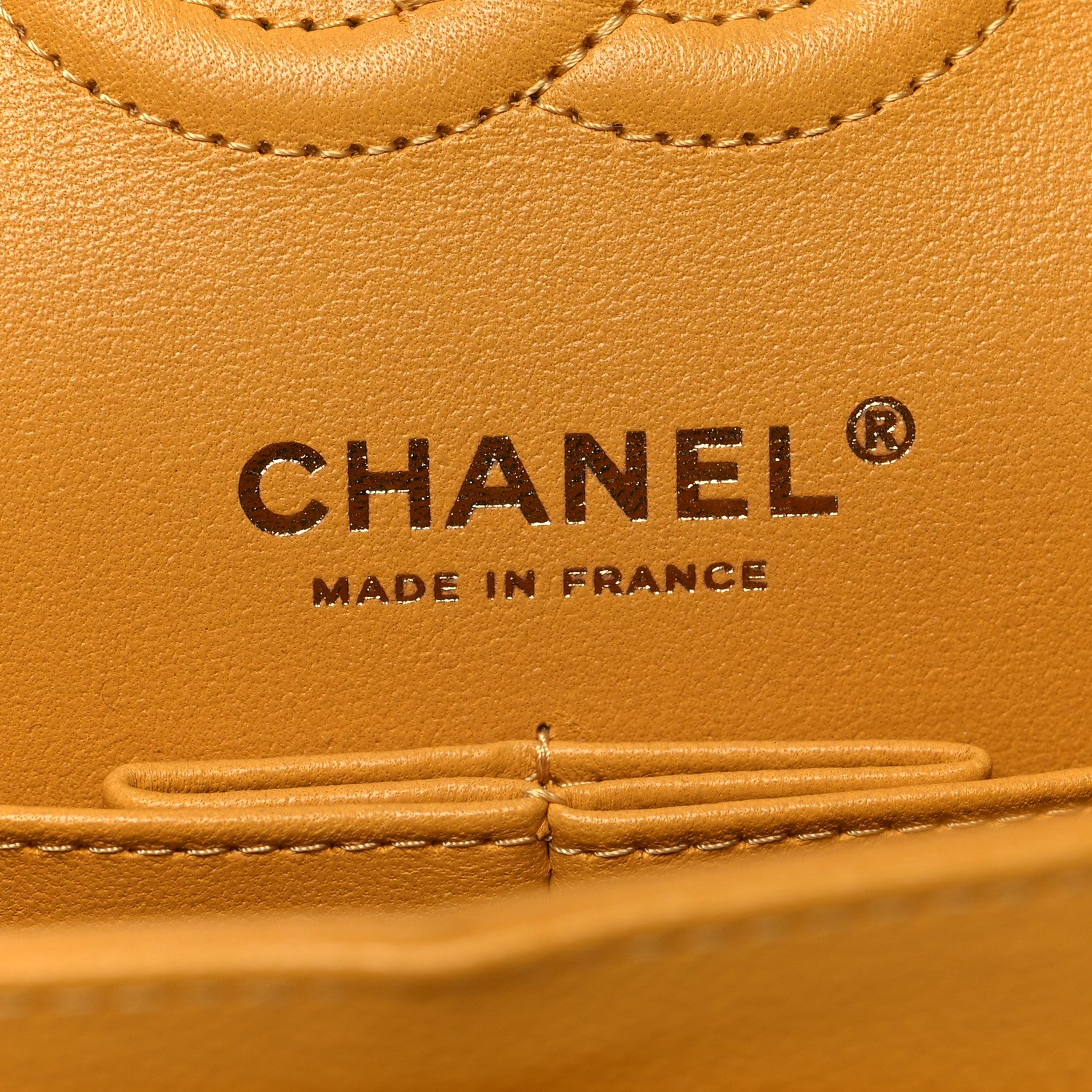 Chanel Caviar Quilted Small Double Flap Yellow 6 of 10